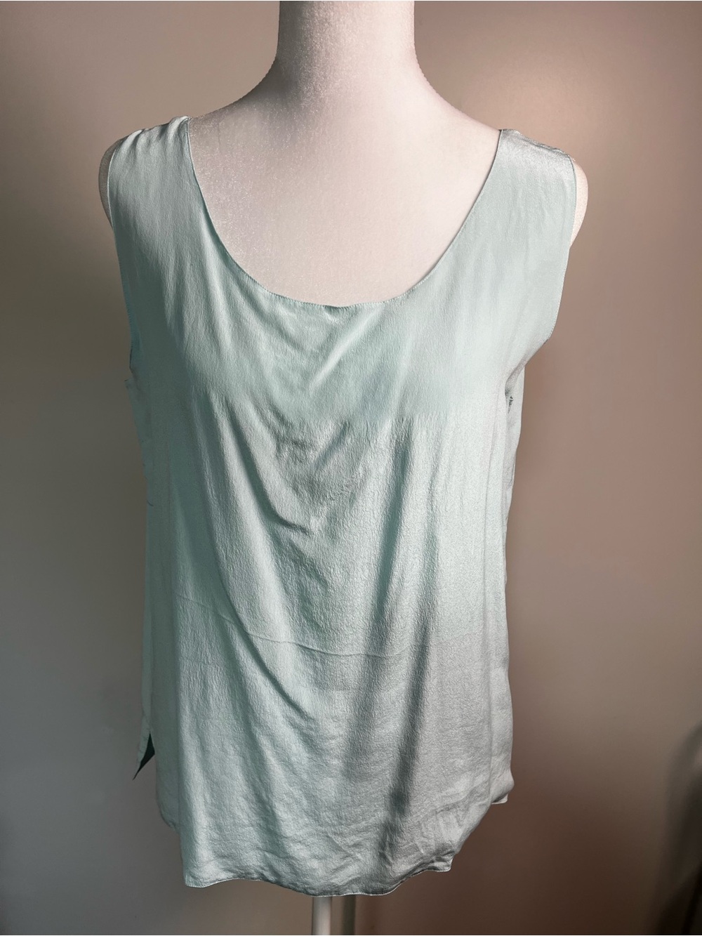 Spenser Jeremy Pale Aqua Scoop Neck Sleeveless Camisole